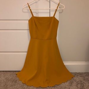 Soprano Mustard Spaghetti Strap Dress